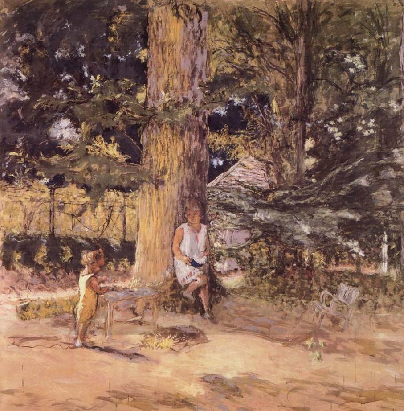 Edouard Vuillard Les Enfants au jardin France oil painting art